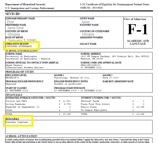 Changes To Form I-20 Fact Sheet Study In The States, 53% OFF